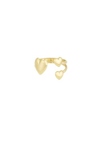Heart trio ring (Statement ringen, Ringen, Dames sieraden), Overige materialen, Verzenden, Nieuw, Dame