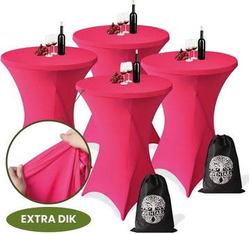 Statafelrok Roze x 4 – 80-85 x 110 cm inclusief Opbergtas –, Verzenden, Nieuw