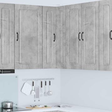 vidaXL Vaatwasserpaneel Kalmar Beton Grijs 57 x 57 x 100 cm, Huis en Inrichting, Verzenden, Nieuw, Grijs