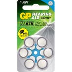 GP PR44 ZA675 Knoopcel voor Hoortoestellen - 6 Stuks, Diversen, Ophalen of Verzenden, Nieuw