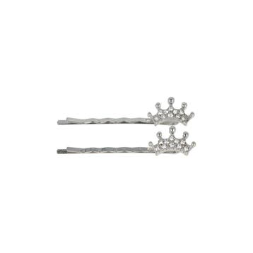 Haarspeld Schuifspeldjes 5cm - Kroontje - Strass Steentjes -, Nieuw