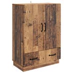 vidaXL Dressoir met lade Oud hout 66 x 34,5 x 92 cm Bewerkt, Verzenden, Nieuw, Overige houtsoorten, Minder dan 50 cm