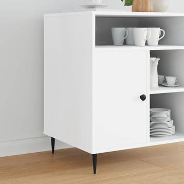 vidaXL Meubelpoten 2 st Zwart Ø 40 x 98 mm IJzer, Doe-het-zelf en Verbouw, Verzenden, Nieuw