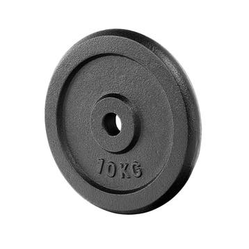 Gietijzer Halterschijven 2x10kg | 25mm | OP=OP, Overige materialen, Rug, Overige typen, Nieuw