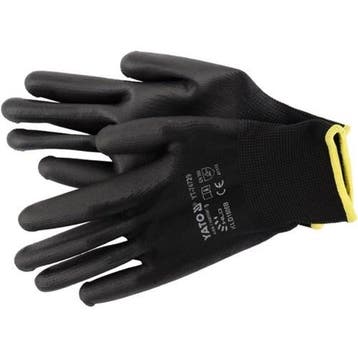 Werkhandschoenen Pu Flex Zwart, Maat 9 (L), Verzenden, Nieuw