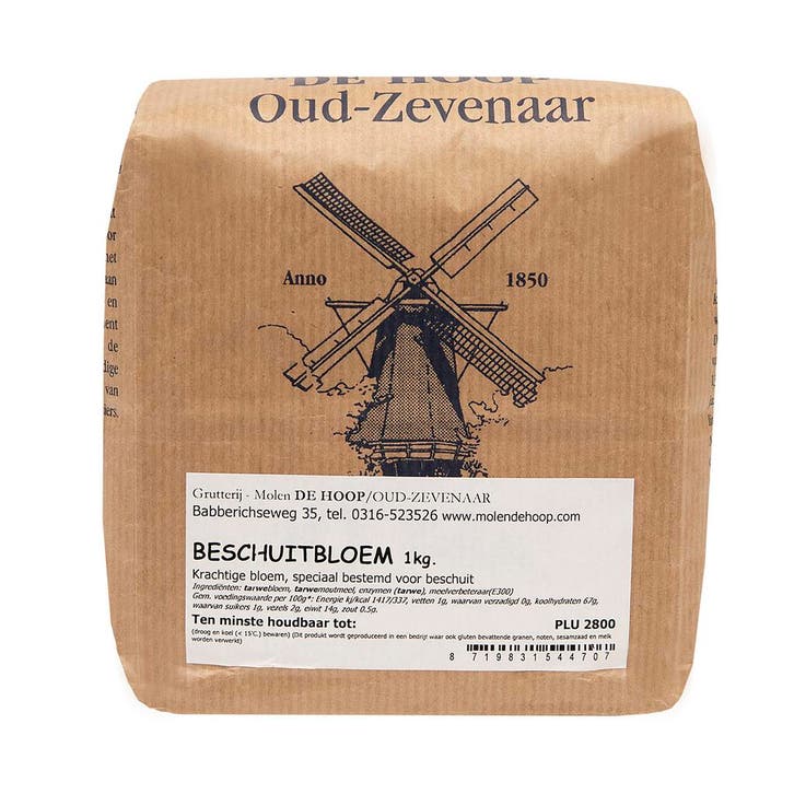 Molen de Hoop Beschuitbloem 1kg, Hobby en Vrije tijd, Taarten en Cupcakes maken, Nieuw, Verzenden