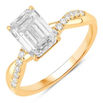 Zonder minimumprijs - Ring - 14 karaat Geel goud - 2.20ct., Nieuw