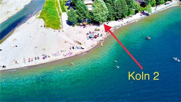 Vakantiehuisje Direct aan het strand van het Luganomeer, Airconditioning, 2 slaapkamers, Lombardije en Merengebied, Recreatiepark