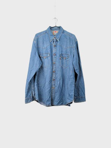 Levis Casual overhemden Heren maat S Blauw Vintage, Ophalen of Verzenden, Nieuw