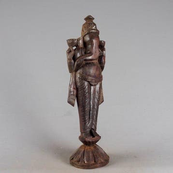 Boeddhistische objecten - Hout - 1950-1960 - staande Ganesha