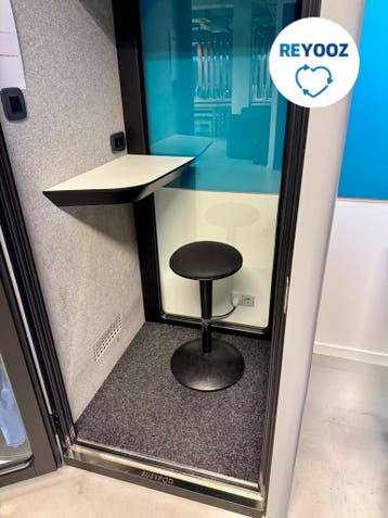 BusyPOD - belcel - akoestische ruimte - zilvergrijs - tw..., Werkplek, Gebruikt, Overige typen