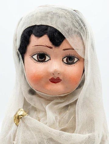 Pepona - Pop articulada con velo carton piedra - 1930-1940 -