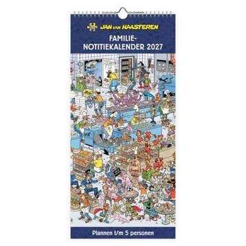 Jan van Haasteren familienotitiekalender 5persoons 2027, Ophalen of Verzenden, Nieuw in verpakking