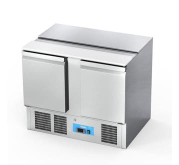 RVS Saladette - 2 Deur - Met RVS Top - 302 Liter - XL Model, Ophalen, Nieuw in verpakking, Koelen en Vriezen