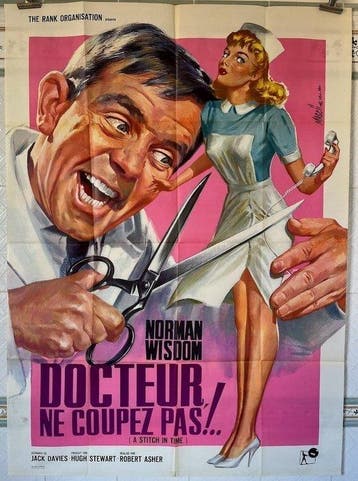 Norman Wisdom - A stitch in time (1963) - Original French, Nieuw
