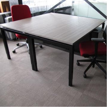 (MDK-103438) Kwadrant bureau 160 x 80 cm, Ophalen of Verzenden, In hoogte verstelbaar, Nieuw