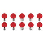 LED Lamp 10 Pack - Romba - Rood Gekleurd - E27 Fitting - 1W, Ophalen of Verzenden, Nieuw, Overige materialen