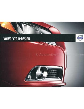 2009 VOLVO V70 R DESIGN BROCHURE DUITS, Boeken, Nieuw, Volvo, Author