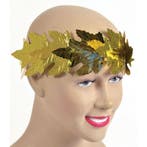 Romeinse lauwerkrans met gouden blaadjes - Verkleedaccesso.., Verzenden, Nieuw
