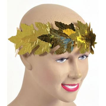 Romeinse lauwerkrans met gouden blaadjes - Verkleedaccesso.., Verzenden, Nieuw