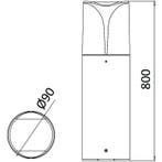 LED Tuinverlichting - Staande Buitenlamp - Brinton Milan -, Staande lamp, Nieuw, Ophalen of Verzenden, Led