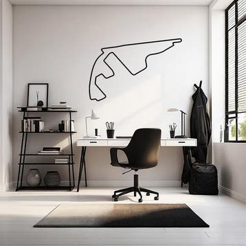 Muursticker Formule 1: Yas Marina Circuit in Abu Dhabi, Verzenden, Nieuw, Sticker
