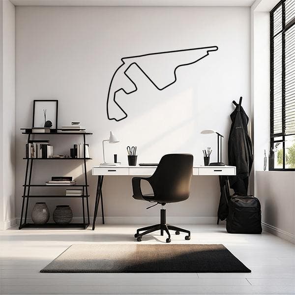 Muursticker Formule 1: Yas Marina Circuit in Abu Dhabi, Hobby en Vrije tijd, Stickers en Plaatjes, Sticker, Nieuw, Verzenden