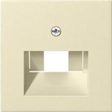 Gira Afdekplaat RJ45 / RJ11 voor enkel en dubbel element, Nieuw, Stopcontact