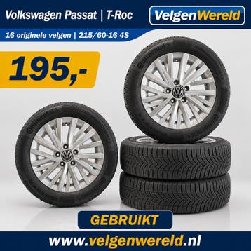 16 inch originele Volkswagen velgen 215/60-16 4S | 0726-17, 215 mm, 16 inch, Banden en Velgen, Nieuw