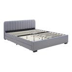 Bed Nofrenna bedframe met 4 bedlades 200x140 cm grijs [en.ca, Huis en Inrichting, Slaapkamer | Bedden, Verzenden, Nieuw