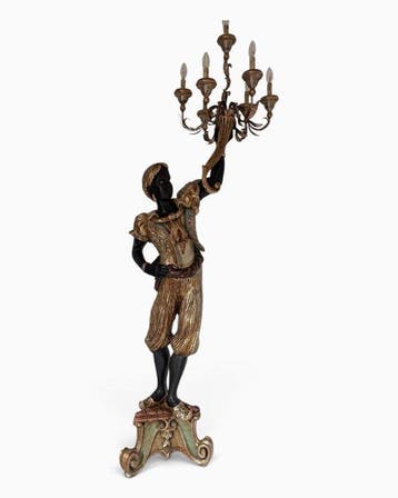 Candelabra vloerlamp - Hout - Gigantische Moro