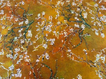 Gouden bloei – Een eerbetoon aan Van Gogh op OEKO-TEX-katoen