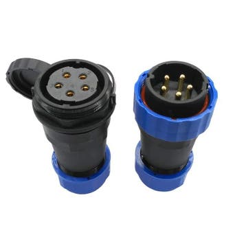 Male + Female - waterdichte kabelverbinder - 5 aderig - IP68, Doe-het-zelf en Verbouw, Ophalen of Verzenden, Nieuw, Overige typen