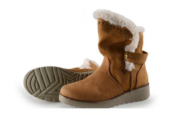 Skechers Enkellaarzen Meisjes in maat 32 Cognac, Verzenden, Jongen of Meisje, Schoenen, Skechers