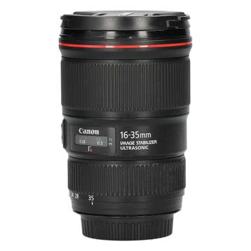 Canon EF 16-35mm f/4L IS USM met garantie, Audio, Tv en Foto, Fotografie | Lenzen en Objectieven, Ophalen of Verzenden, Gebruikt