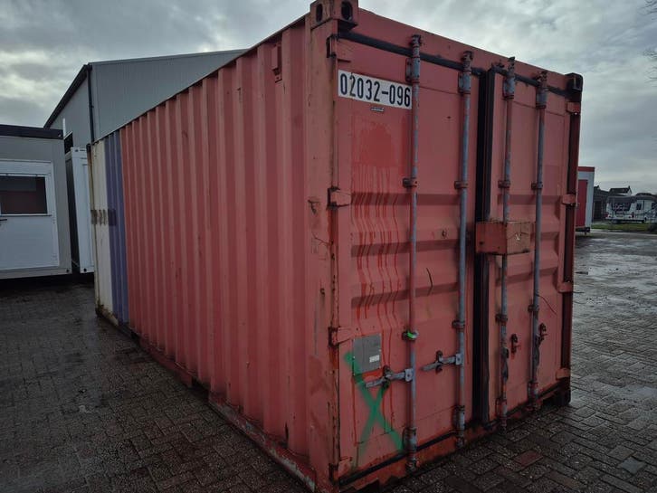 containeropslag 20ft. met verlichting HS-1585, Zakelijke goederen, Machines en Bouw | Keten en Containers, Verzenden