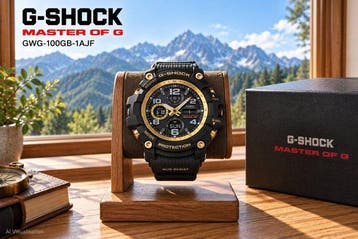 Casio - G-SHOCK MUDMASTER Black & Gold Series Tough Solar, Nieuw