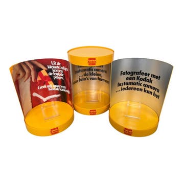 Kodak Vintage Store Vitrine Display Set van 3, Verzenden, Zo goed als nieuw