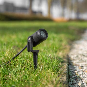 Mini LED Spike Tuinspot Matzwart Tuinverlichting Tuinspots, Verzenden, Minder dan 50 watt, Spots, Led