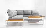 Hoek Loungeset Madeira Aluminium Frost White Datho Outdoor, Verzenden, Nieuw