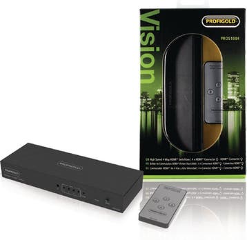 Profigold PROS1004 HDMI 4-poorts video splitter / switch, Ophalen of Verzenden, Nieuw
