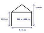 Opslagtent Premium PVC 5x12 mtr in Groen (Opslagtenten), Verzenden, Nieuw
