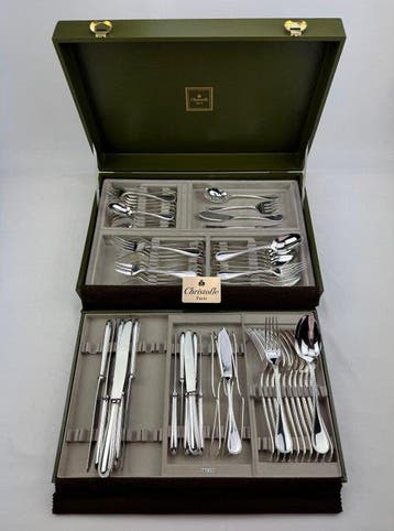 Christofle - Tafelservies voor 6 (70) - Parels - Verzilverd