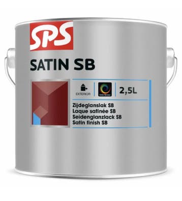 SPS Satin SB alkyd zijdeglanslak - RAL 9010 - 1 liter, Doe-het-zelf en Verbouw, Overige kleuren, Nieuw, Ophalen of Verzenden, Lak
