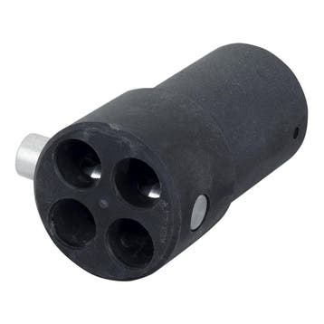 WENTEX® 4-weg vervangende Connector Ø50,8 mm - zwart, Verzenden, Nieuw