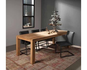Tower Living Eettafel Losari rechthoekig teakhout 160x80x78, Huis en Inrichting, Tafels | Eettafels, Ophalen of Verzenden, Nieuw