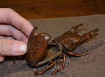 Beetle Incense Box - Koper - Japan - 1900-2000