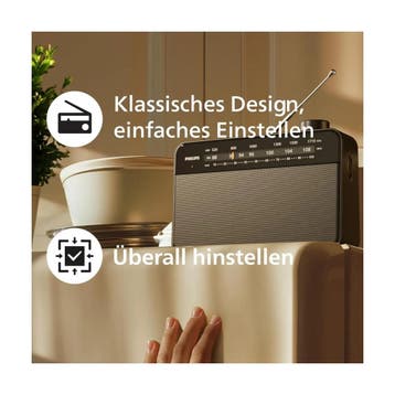 Philips TAR2509 FM-/MW-kofferradio (Luidsprekers en Hi-fi), Verzenden, Nieuw