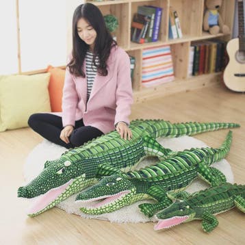 Reusachtige Pluche Krokodil Knuffel - 105-195cm - Levensecht