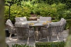 Puglia Donato low dining tuinset 160xH69 cm 8 delig, Ophalen of Verzenden, Nieuw